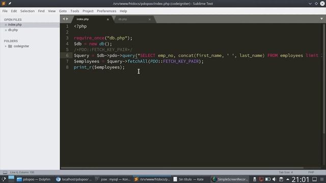 123 - PHP PDO: Indexar con ID: PDO::FETCH_KEY_PAIR [PHP 7 - Español]