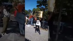 Manifestación frente a embajada de Cuba en México en apoyo al MSI