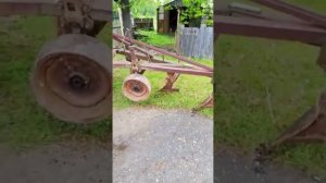 Настройка плуга, мое обучение))) Самодельный плуг для Т40 из трех конных плугов. СПАСИБО, ЧЕЛ!!!