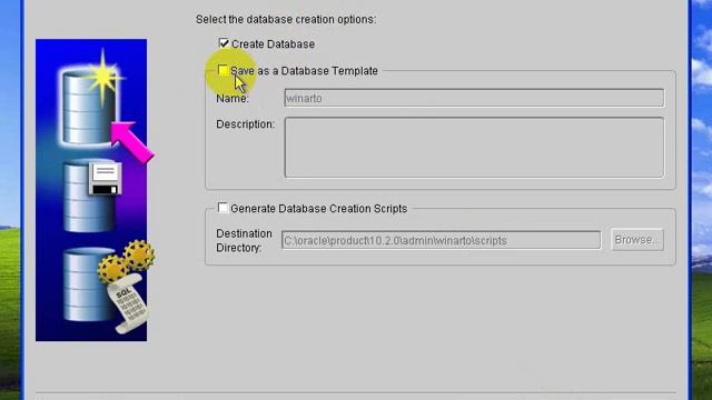 Oracle Database 10g Creating New Database смотреть онлайн