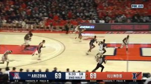 Bennedict Mathurin Drops 30 PTS To Keep No. 11 Arizona Undefeated In Tough Game At Illinois!