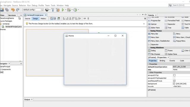 Programación en Java Swing primeros pasos Netbeans Parte 1