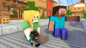 😱Школа Монстров: Грустная история про семью малыша ХЕРОБРИНА | ПОЛНЫЙ СЕЗОН - Майнкрафт Анимации.