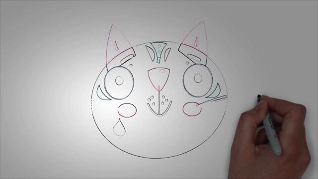 Морда кота карандашом. КАК НАРИСОВАТЬ МОРДУ КОТЕНКА смотреть онлайн