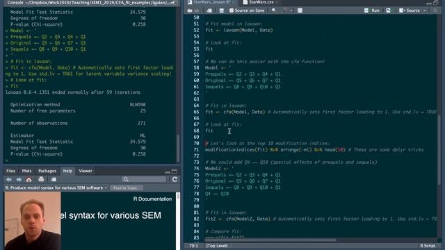 Confirmatory Factor Analysis in Lavaan (2019) смотреть онлайн