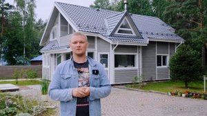 Отделка дома неокрашенным фиброцементным сайдингом Decover