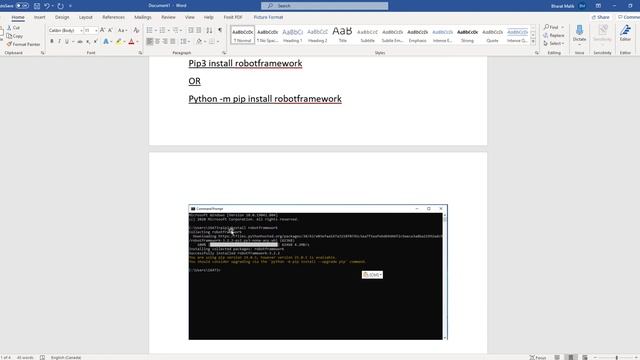 Robot Framework and Ride Editor Installation
