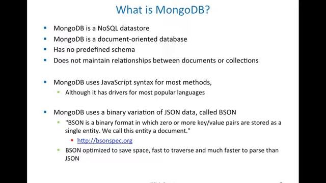 Harvard e63 2 minute presentation - MongoDB смотреть онлайн