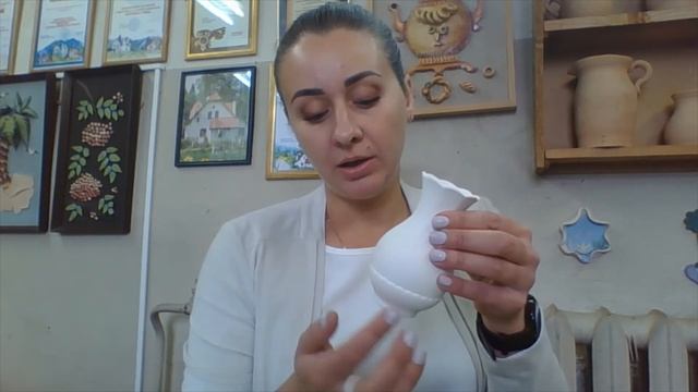 Видео-урок «Роспись керамической вазочки»