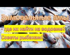 ЗИМОВАЛЬНЫЕ ЯМЫ - ГДЕ их НАЙТИ на ВОДОЁМЕ_  WINTER PITS.WHERE CAN I FIND them on the POND_.mp4