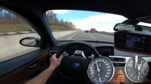 BMW 335i E90 Stage 2+ 537 HP | TOP SPEED DRIVE - 100-200 km/h | AutoBahn