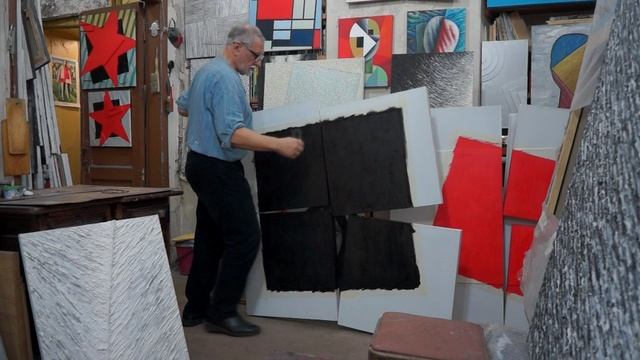 В мастерской художника Александра Юликова #Александр_Юликов #Мастерская_художника #Живопись