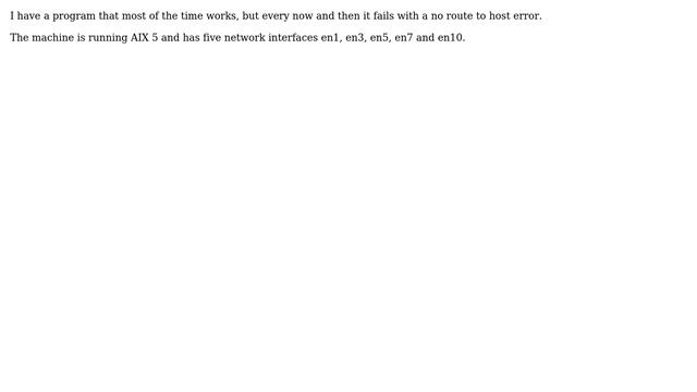 How to troubleshoot intermittent no route to host error? смотреть онлайн