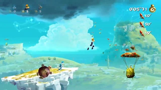 GRINDING TIME TRIALS! - Rayman Legends (3 Player co-op) смотреть онлайн