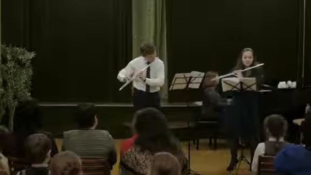 Ian Clarke Maya for 2 Flutes and Piano/Андрей Костягин, Галина Костягина