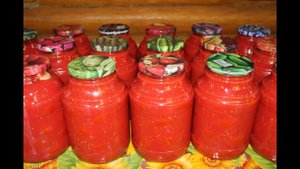 Вкусные помидоры в томатном соке на зиму.