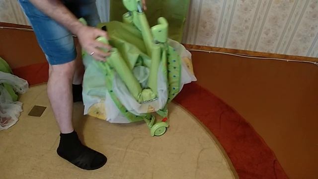 Манеж Babyton - Показываю как собрать - Обзор и отзыв после месяца эксплуатации смотреть онлайн