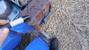 Мотоблок МТЗ. Самодельный глушитель.