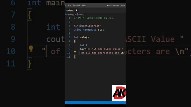 Ascii code All In One.|| Coding In C++.