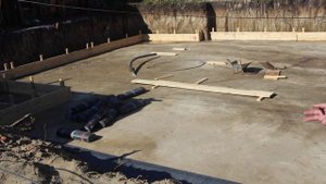 Выставление опалубки.