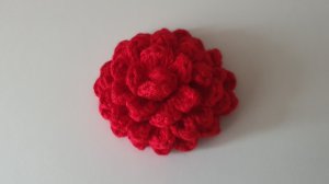 Цветок георгин крючком. Вязаный Цветок крючком. Вязание крючком / Crochet Flower