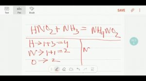 HNO2+NH3=NH4NO2 Balanced Equation||Nitrous acid+Ammonia=Ammonium nitride Balanced Equation