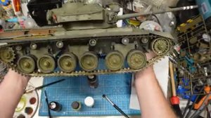 Part 7 of Building the new Tamiya 1/16 Full option British IDF Centurion MK III RC tank kit #56045