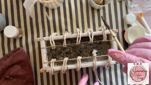 Мыло на веревке На зеленом чае С нуля холодным способом#мылоснуля #soapmaking #soaponarope #greente