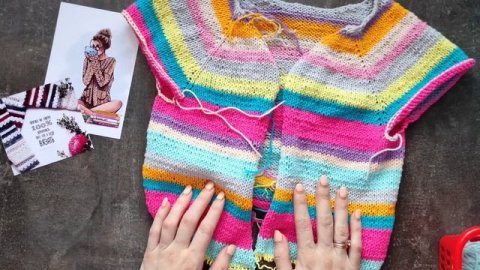 Вязовлог #10/2023. Много новых процессов. Вязание.