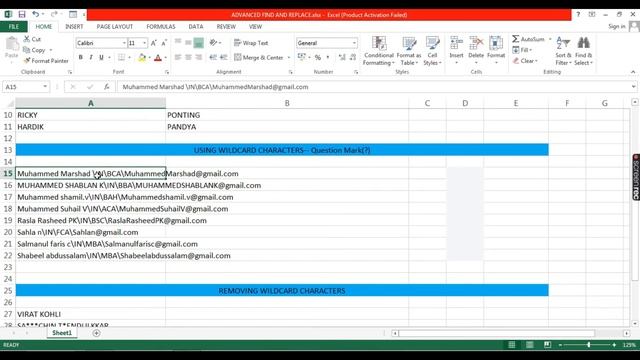 Advanced Find and Replace Of Excel | Malayalam ( Don't Miss It)
