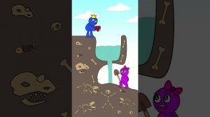 Pink messed up Blue, but he did not lose his head Animation #shorts