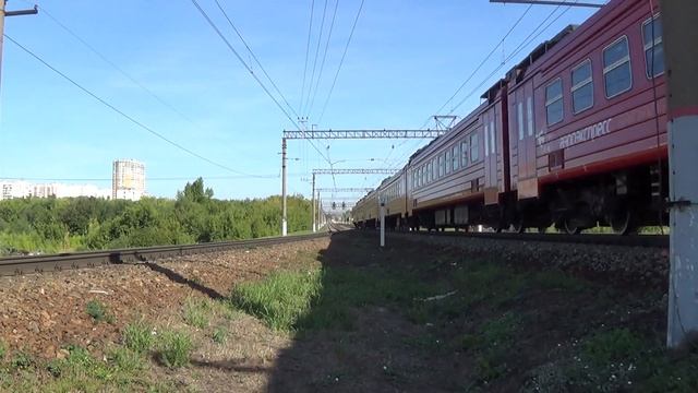 Электропоезд ЭД4М-0408 «Аэроэкспресс» сообщением №7219 Москва-Павелецкая — аэропорт Домодедово смотреть онлайн