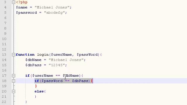 PHP Tutorial Video 11: Using If Statements with Functions.  More on PHP Functions