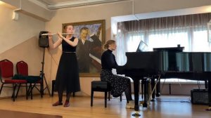 Г. Телеман- соната для флейты фа мажор, 1 ч.