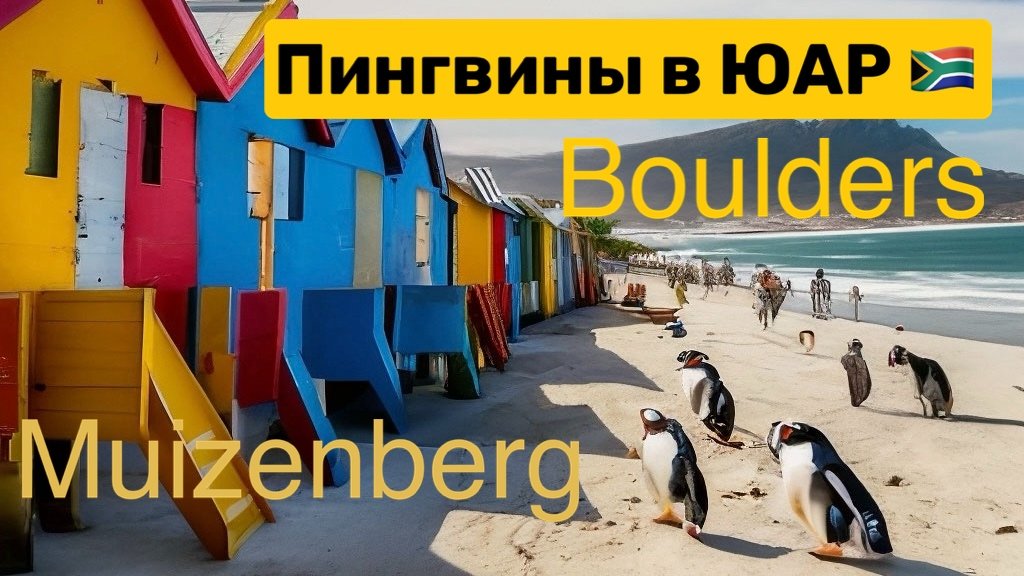 Едем на пляж с пингвинами. Боулдерс + Мьюзенберг, Южная Африка