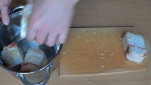 Сало соленое с чесноком в рассоле (моченое сало)