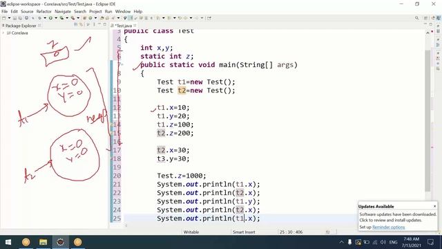 #19 Core Java | static & instance variable execution | static & instance variable program in detail смотреть онлайн