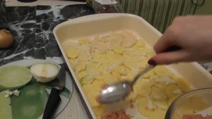 Готовим картошку запеченую с рыбным фаршем