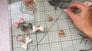 Как сделать бантики из кожзама + МАКЕТ для плоттера.