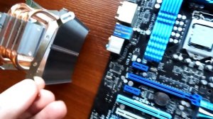 Установка Кулера для процессора Thermaltake Contac 21 CLP0600 на Socket LGA 1155