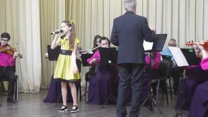 Мы купили пианино (Муз.А. Морозов - сл. Волков). Руководитель оркестра А.А. Данаускас.