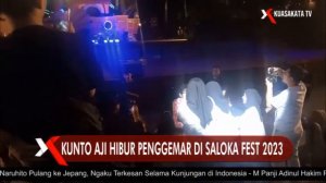 Kunto Aji Hibur Ratusan Penggemarnya di Saloka Fest 2023