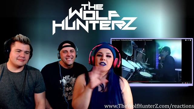 Marilyn Manson - The Beautiful People ( VMA's 1997) THE WOLF HUNTERZ Jon Travis and Suzi Reaction