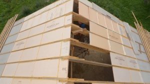 Крыша утепление пеноплекс, соединение на коньке, продуктивный день  ?√217 Строим Дом.01.09.2023