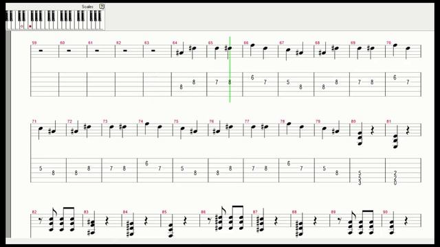 Beethovens 5th symphony tablature and notation