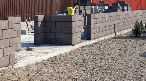 Кладка шлакоблока , мастер кладки