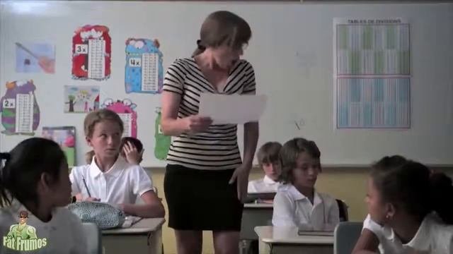 Как рисуют учительницу