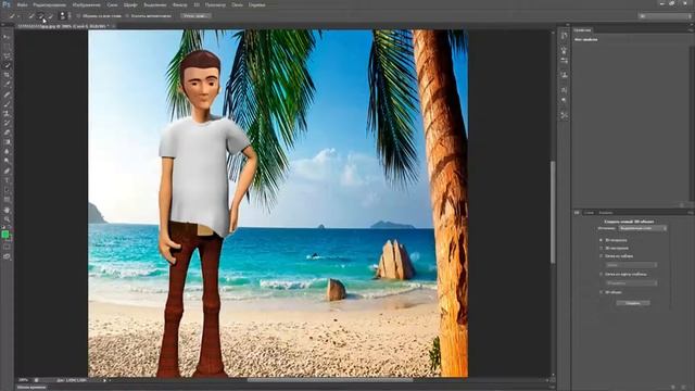 Основной УРОК МОНТАЖА в программе ФОТОШОП CS6 как работать и пользоваться инструментами