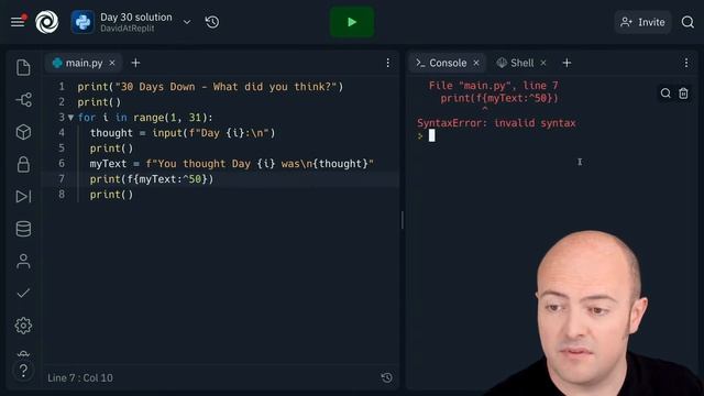 Day 30: Solution смотреть онлайн