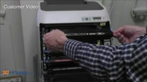 How to replace the HP LaserJet 2605 toner cartridges